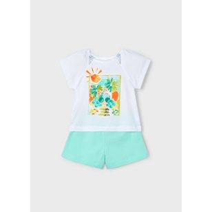 Mayoral Lány, mintás sort szett - Aqua