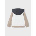 Mayoral Fiú kapucnis pamut kardigán - Desert - Homok