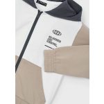 Mayoral Fiú kapucnis pamut kardigán - Desert - Homok