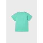 Mayoral Fiú, mintás, háromrészes  sort szett pólóval - Aquamarine