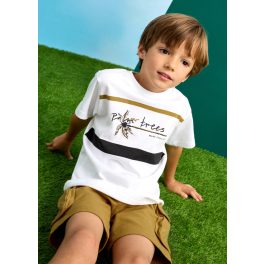Mayoral Fiú, mintás sort szett pólóval - White-dune