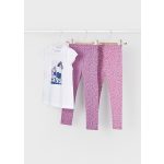 Mayoral Lány mintás leggings szett, 2 db nadrággal - Orchid