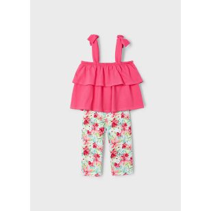 Mayoral Lány, mintás leggings szett - Peony