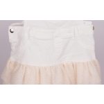 Mayoral lány kantáros vászonszoknya tüllel - Ecru