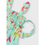 Mayoral Virágmintás lány pamutruha - Aqua