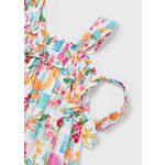 Mayoral - Virágmintás lány pamutruha hajpánttal