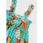 Mayoral Lány virágos pamutruha, hajpánttal - Jade