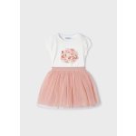 Mayoral Lány tüll szoknya pólóval - Nude