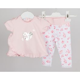 iDo lány fodros póló, leggings szett - Rose
