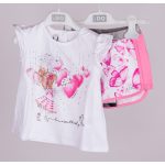 IDo lány short szett pólóval - White
