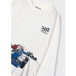 Mayoral Fiú mintás pamut felső - Klein Blue