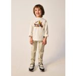 Mayoral Fiú mintás pamut felső - Cream - Krém
