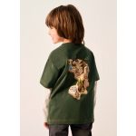 Mayoral Fiú elöl - hátul mintás felső - Oregano - Oregánó