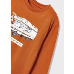 Mayoral Fiú mintás pamut felső - Saffron - Sáfrány