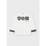 Mayoral Fiú mintás hosszúujjú felső - Cream - Krémszínű