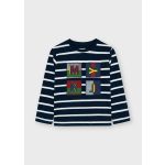 Mayoral Fiú mintás hosszúujjú felső - Denim - Farmer