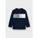 Mayoral Fiú mintás hosszúujjú felső - Navy - Tengerészkék