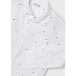 Mayoral Mintás fiú ing - White - Fehér