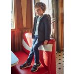 Mayoral Fiú jogger nadrág, puha farmerból, kötős derékrésszel - Dark - Sötét