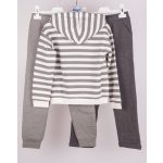 Mayoral lány csíkos kapucnis melegítő szett - Steel