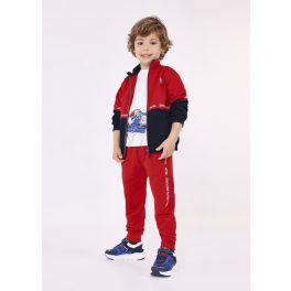   Mayoral Fiú háromrészes szabadidő szett, dupla nadrággal - Red - Piros