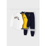 Mayoral Fiú háromrészes szabadidő szett - Mustard - Mustársárga
