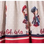 Mayoral lány mintás pamut ruha - Red