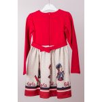 Mayoral lány mintás pamut ruha - Red