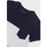 Mayoral - Zsebes, csíkos fiú póló