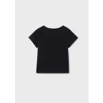 Mayoral Lány mintás póló - Black - Fekete