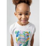 Mayoral Lány mintás póló - Wht-Cobalt - Szürke