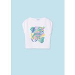 Mayoral Lány mintás póló - Wht-Cobalt - Szürke