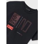 Mayoral Fiú, mintás póló - Black - Fekete