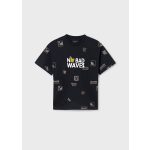 Mayoral Fiú mintás póló - Blackboard - Fekete