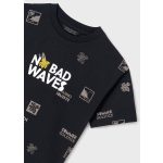 Mayoral Fiú mintás póló - Blackboard - Fekete