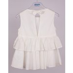 Mayoral lány fodros blúz - Ecru