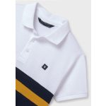 Mayoral Fiú galléros póló - White - Fehér