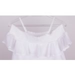 Mayoral lány fodros muszlin topp - White