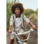 Mayoral Fiú kapucnis pamut kardigán - Crystal 