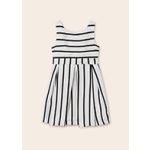 Mayoral - Fekete- Fehér csíkos alkalmi ruha