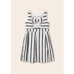 Mayoral - Fekete- Fehér csíkos alkalmi ruha