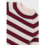 Mayoral Lány, csíkos kötött garbó - Cherry - Cherry