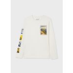 Mayoral Fiú mintás hosszúujjú felső - Cream - Krémszínű
