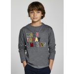 Mayoral Fiú mintás hosszúujjú felső - Metal - Metál