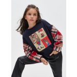 Mayoral Lány mintás felső - Navy - Tengerészkék