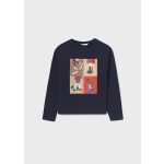 Mayoral Lány mintás felső - Navy - Tengerészkék