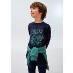 Mayoral Fiú mintás felső - Navy - Tengerészkék