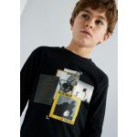 Mayoral Mintás fiú felső - Black - Fekete