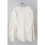 Mayoral lány fodros blúz - Ecru