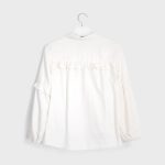 Mayoral lány csíkos blúz aranyszállal - Ecru